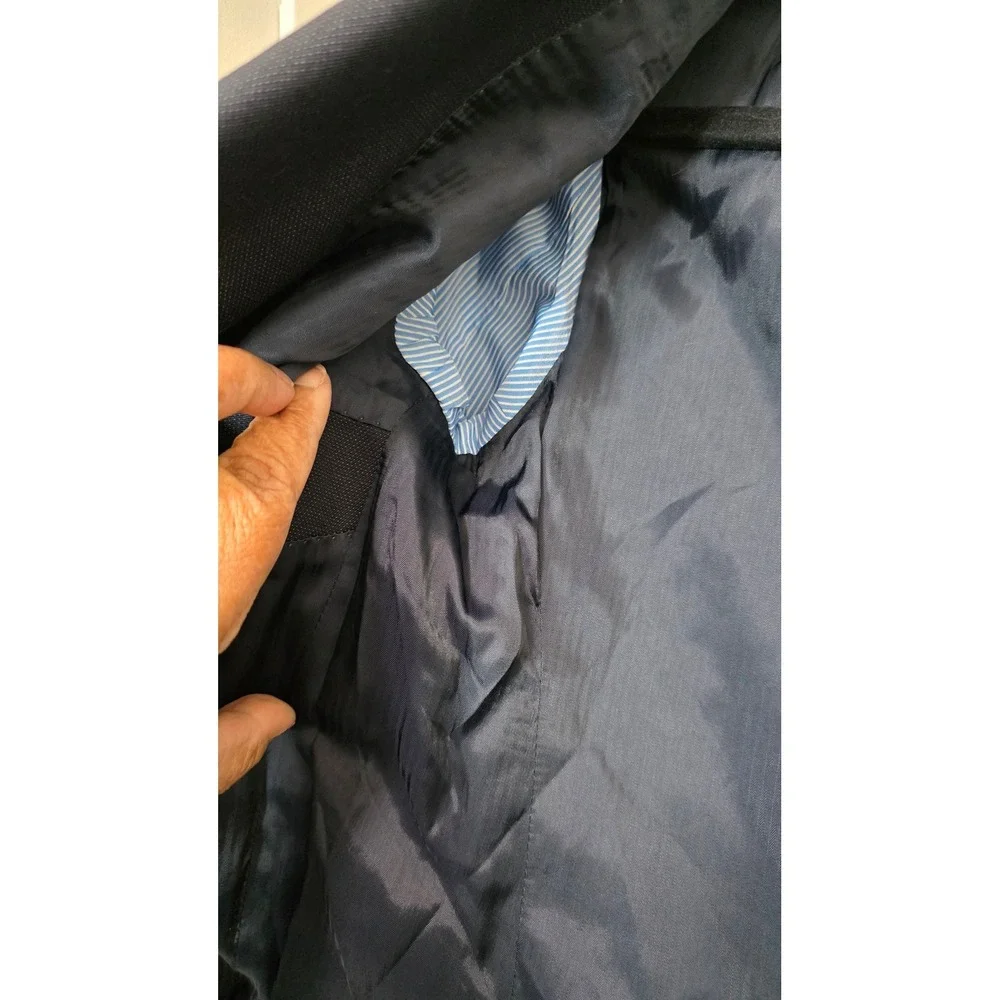 Joseph Abboud Blazer Boys 12R Navy Blue 100% Wool 2-Button Suit‎ Jacket Formal